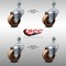 Service Caster 3 Inch SS High Temp Phenolic Wheel Swivel 12mm Threaded Stem Caster Set SCC SCC-SSTS20S314-PHSHT-M1215-4 - alternate 4